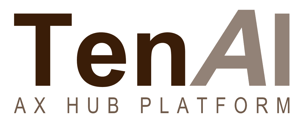 TenAI AX HUB PLATFORM 공식 로고